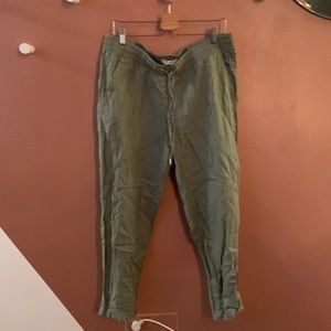 h&m linen trousers size 12